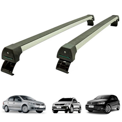 RACK DE TETO GOL G5/6/7 VOYAGE/ SAVEIRO 2/4P ALUMÍNIO LONG LIFE