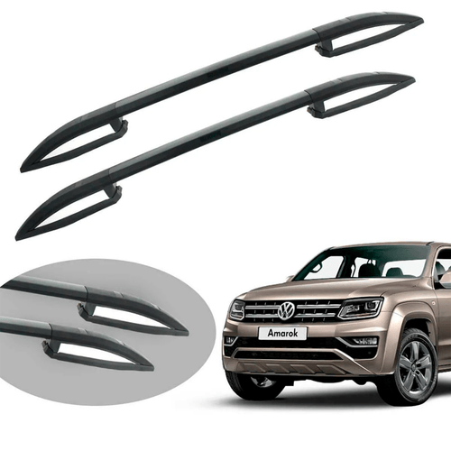 LONGARINA TETO ELITE AMAROK 11/22 120CM ALUMÍNIO PRETO BEPO