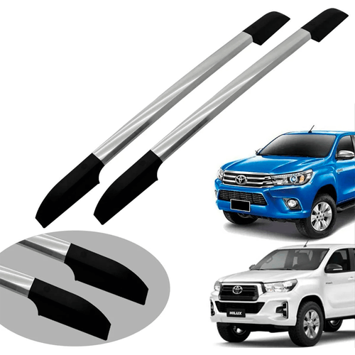 LONGARINA TETO ELITE HILUX 16/23 130CM ALUMÍNIO POLIDO BEPO