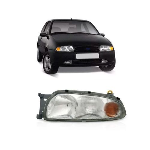 Farol Esquerdo Ford Fiesta 1996/1999 Âmbar