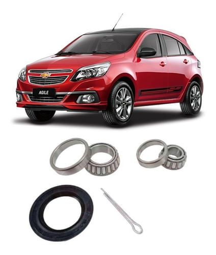 Kit Rolamento da Roda Traseira Chevrolet Agile 2009 em Diante