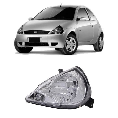 Farol Esquerdo Ford Ka 2002/2007 Pisca Cristal