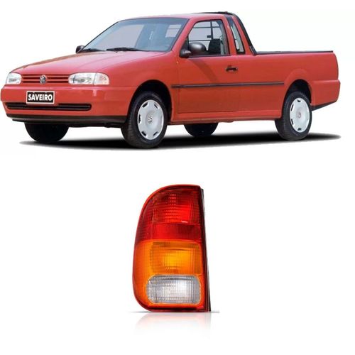 Lanterna Traseira Esquerda Saveiro G2 1997/2002 Tricolor