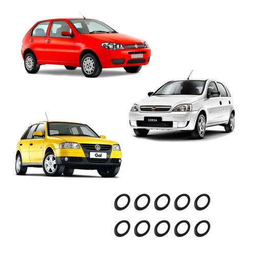 Jogo Anel De Vedação Para Antena Teto Linha Fiat Chevrolet Volkswagen