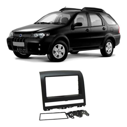 Moldura 2 Din Fiat Palio Weekend 2008/2012