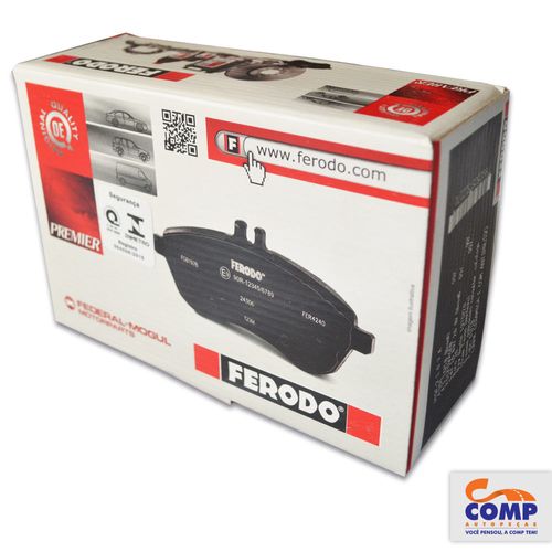 Pastilha de Freio Dianteira C3 C4 Xsara 206 207 208 307 Ferodo HQF-2226C sistema Bosch Cerâmica