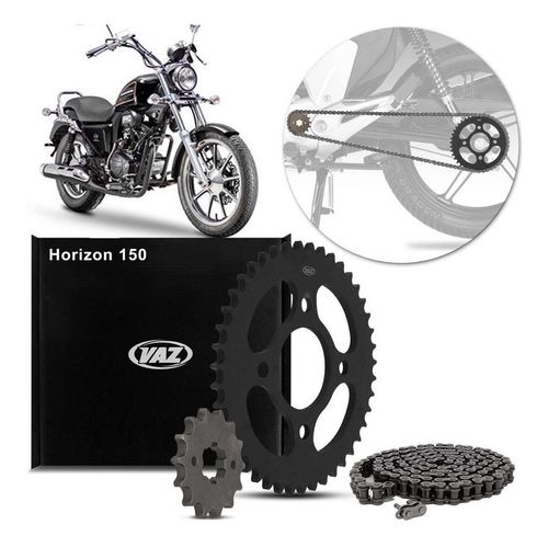 Kit Relação Transmissão Dafra Horizon 150 Com Retentor
