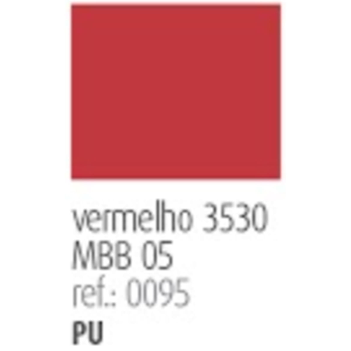 Tinta Automotiva Pu Vermelho 3530 Mbb 0,8l