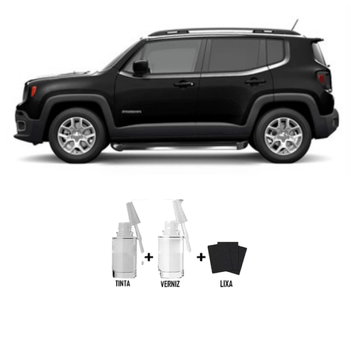 Tira Risco - Jeep Preto Shadow + Verniz 15ml