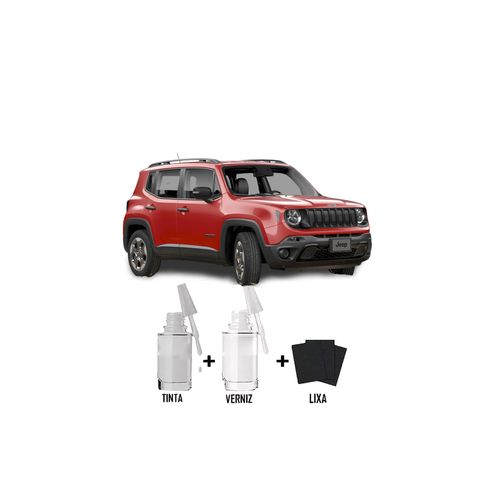 Tira Risco - Fiat Vermelho Colorado + Verniz 15ml