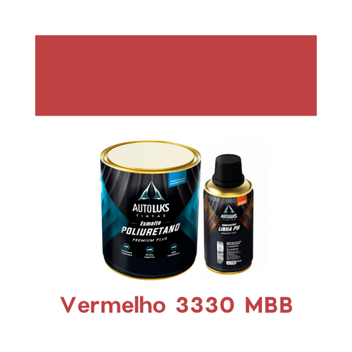 Tinta Automotiva Pu Vermelho 3330 Mbb 0,8l