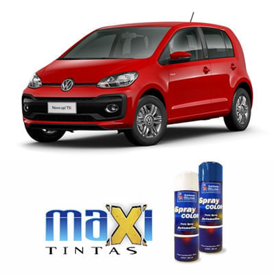 Spray Automotivo Vermelho Flash + Spray Verniz 300ml