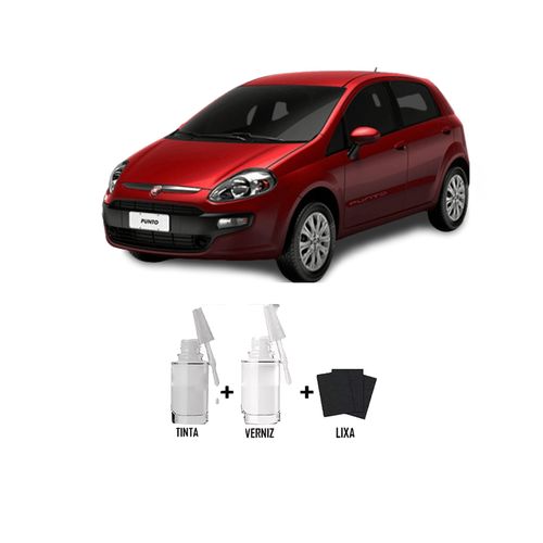 Tira Risco - Fiat Vermelho Opulence + Verniz 15ml