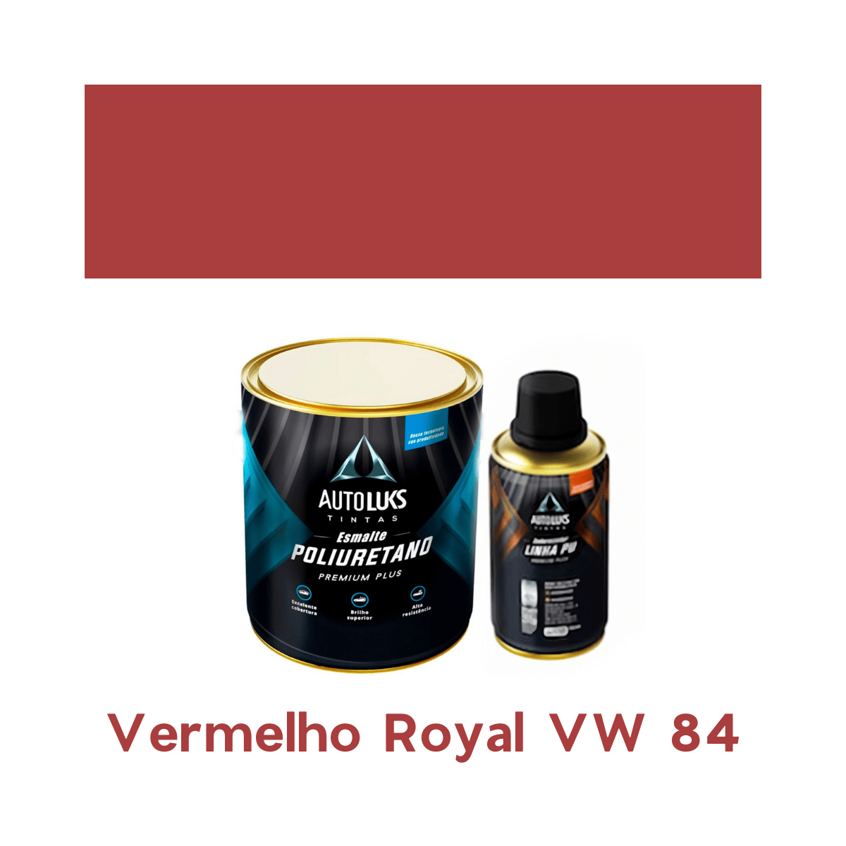 Tinta Automotiva Pu Vermelho Royal Vw 84 0,8l
