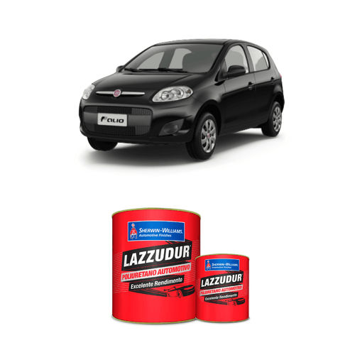 Tinta PU Preto Vulcano Fiat 0,9L