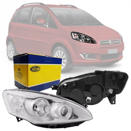 FAROL ORIGINAL IDEA 2011 A 2016 LADO DIREITO CROMADO MAGNETI MARELLI