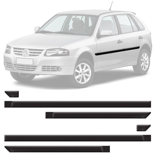 FRISO DAS PORTAS GOL PARATI G4 2006 A 2013 4 PORTAS PRETO TEXTURIZADO SANFIL