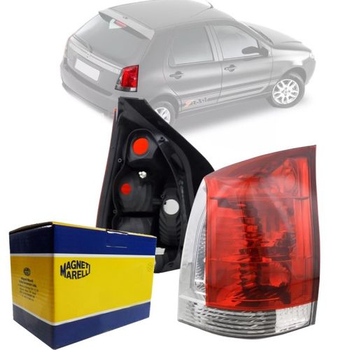 LANTERNA TRASEIRA ORIGINAL PALIO 2004 A 2016 LADO DIREITO CRISTAL MAGNETI MARELLI