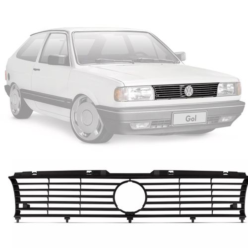 GRADE DO RADIADOR GOL PARATI SAVEIRO VOYAGE QUADRADO 1991 A 1994 PRETA BRILHANTE BLAWER
