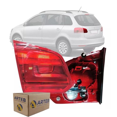 LANTERNA TRASEIRA ORIGINAL SPACEFOX 2015 A 2022 LADO ESQUERDO TAMPA CRISTAL ARTEB