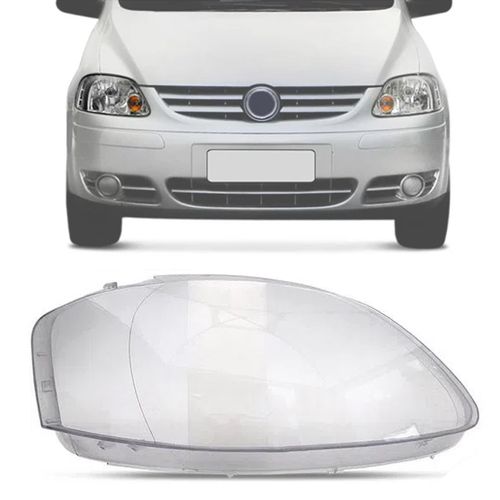LENTE DO FAROL FOX SPACEFOX CROSSFOX 2003 A 2009 LADO ESQUERDO FOCO SIMPLES IMPORTADO