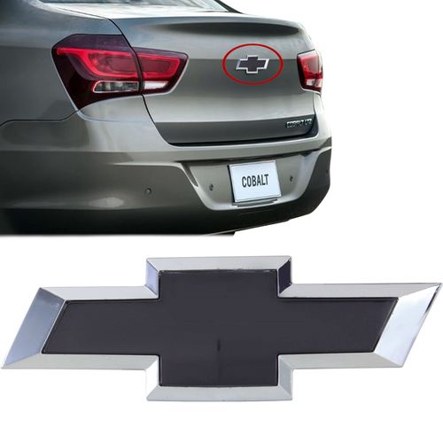 EMBLEMA GM DA MALA COBALT 2016 A 2022 PRETO BRILHANTE MARÇON