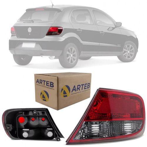 LANTERNA TRASEIRA ORIGINAL GOL G5 2009 A 2012 LADO DIREITO FUME ARTEB