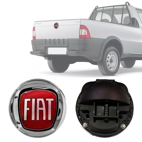 MACANETA DA TAMPA TRASEIRA DA CACAMBA ORIGINAL STRADA 2004 A 2012 FIAT
