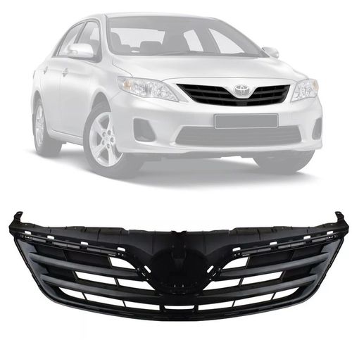 GRADE DO RADIADOR COROLLA 2012 A 2014 COM MOLDURA GRAFITE RETROVEX