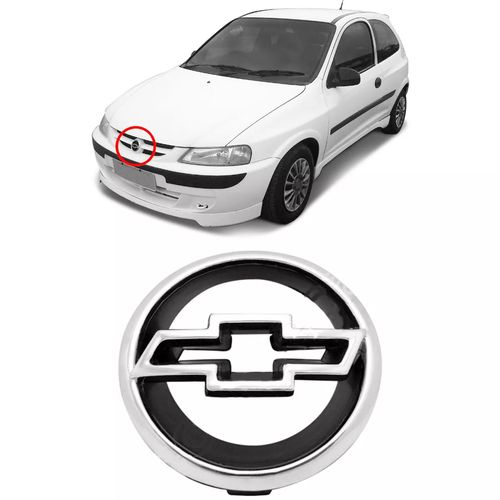 EMBLEMA CHEVROLET DA GRADE CELTA 2000 A 2006 MARÇON