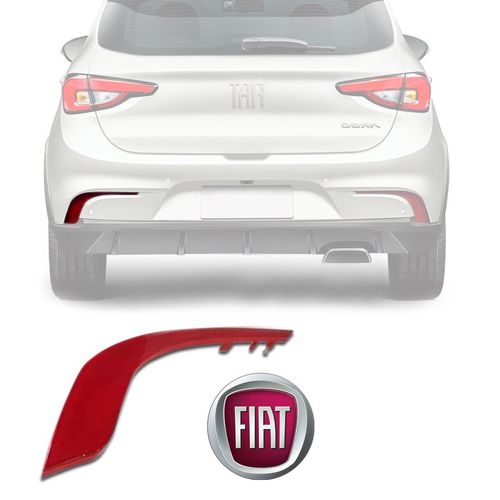 OLHO DE GATO REFLETOR DO PARACHOQUE TRASEIRO ORIGINAL ARGO 2017 E 2022 LADO ESQUERDO FIAT