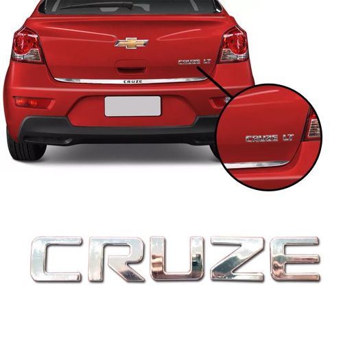 EMBLEMA CRUZE TRASEIRO DA TAMPA DO PORTA MALA CRUZE 2012 A 2018 CROMADO MARÇON