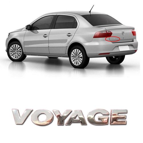 EMBLEMA VOYAGE TAMPA MALA VOYAGE G7 2016 A 2018 CROMADO MARÇON