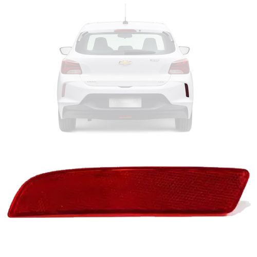OLHO DE GATO REFLETOR DO PARACHOQUE TRASEIRO ORIGINAL ONIX HATCH 2020 A 2022 LADO DIREITO CHEVROLET