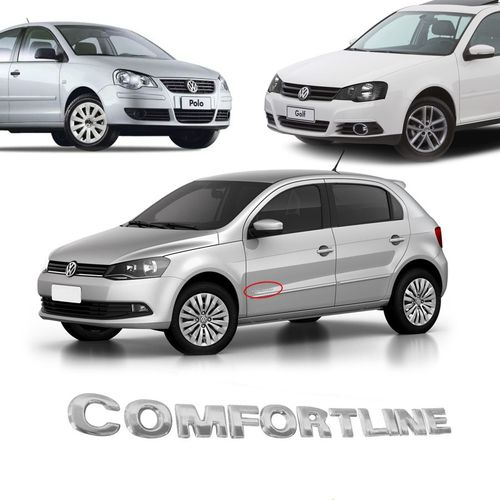 EMBLEMA CONFORTLINE PORTA GOL VOYAGE G5 POLO GOLF FOX MARÇON