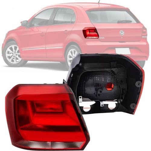 LANTERNA TRASEIRA GOL G7 2017 A 2018 LADO ESQUERDO CRISTAL AUTOMOTIVE IMPORTS