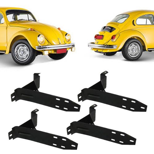 KIT SUPORTE PARACHOQUE FUSCA 1976 1977 DIANTEIRO E TRASEIRO
