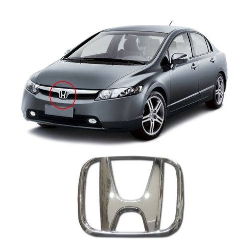 EMBLEMA HONDA DA GRADE NEW CIVIC 2007 A 2011 NEW FIT 2009 A 2012 MARÇON