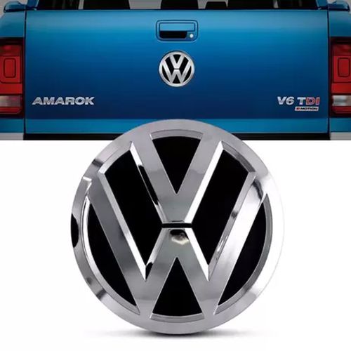 EMBLEMA VOLKS MALA AMAROK 2010 A 2022 CROMADO MARÇON