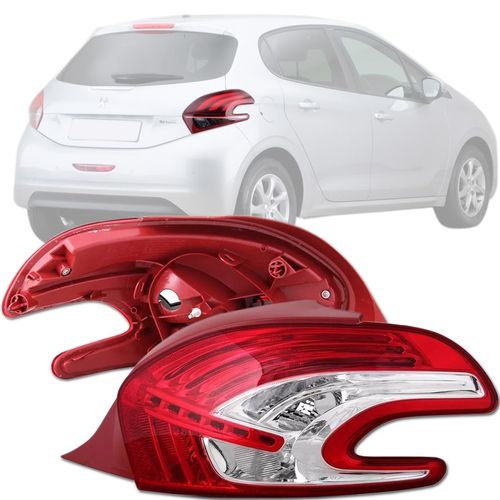 LANTERNA TRASEIRA PEUGEOT 208 2013 A 2016 LADO DIREITO FITAM