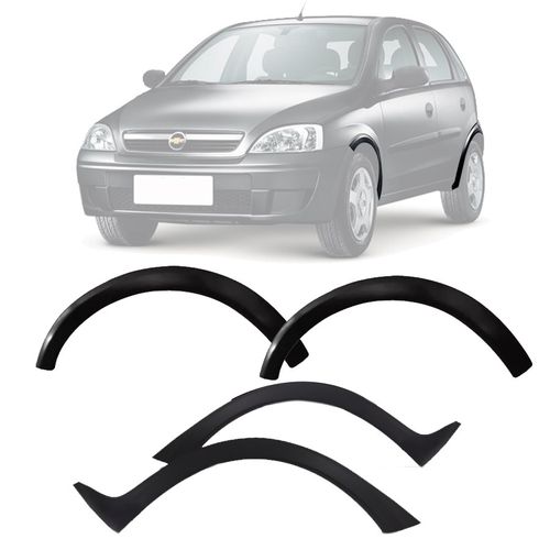 KIT MOLDURA PÁRALAMA LATERAL CORSA HATCH 03 A 09 10 11 2012