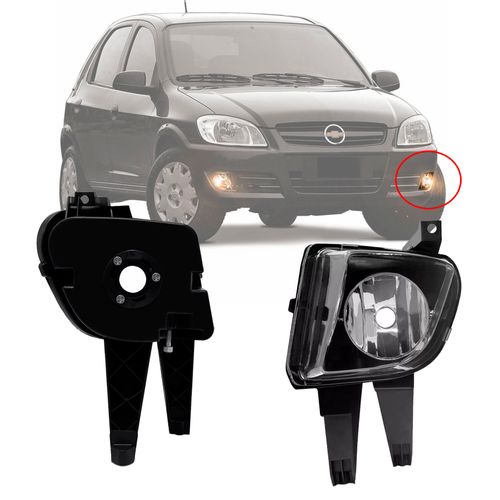 FAROL AUXILIAR DE MILHA ORIGINAL CELTA 2007 A 2014 PRISMA 2007 A 2012 LADO ESQUERDO ARTEB