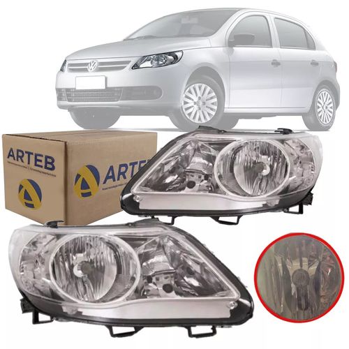 PAR FAROL GOL SAVEIRO VOYAGE G5 ORIGINAL 10 11 2012 CROMADO