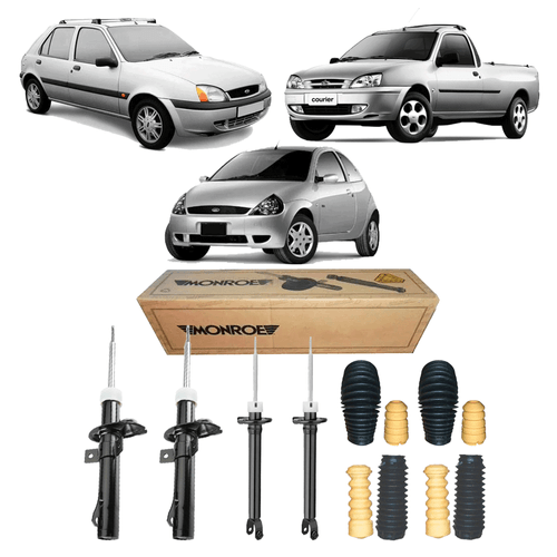 Kit 4 Amortecedor Fiesta 1996 A 2002 + Kit Completo