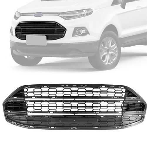 GRADE DO PARACHOQUE ECOSPORT 2013 A 2016 CENTRAL PRETA TEXTURIZADA RETROVEX