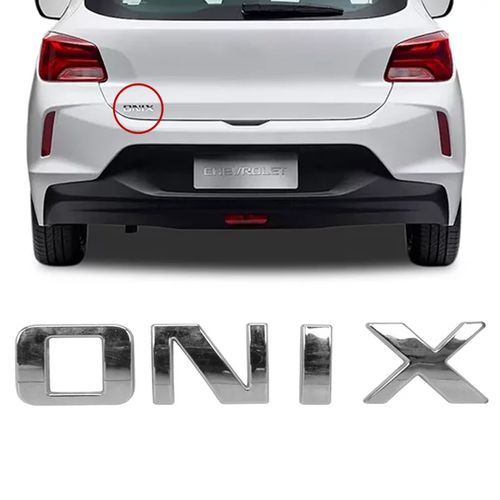 EMBLEMA GM PALAVRA ONIX 2020 A 2022 CROMADO MARÇON