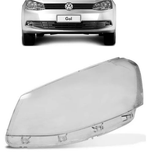 LENTE DO FAROL GOL SAVEIRO VOYAGE G6 2013 A 2016 LADO ESQUERDO FOCO SIMPLES IMPORTADO