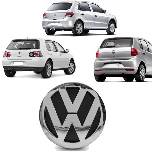 EMBLEMA VOLKS DA TAMPA DO PORTA MALA GOL VOYAGE G5 2009 A 2012 FOX 2011 A 2014 GOLF 2009 A 2014 MARÇON
