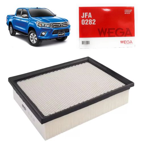 FILTRO DE AR DO MOTOR HILUX 2.7 2.8 16V 2016 A 2022 WEGA