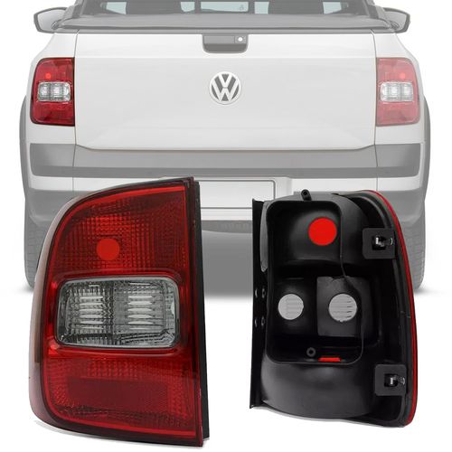 LANTERNA TRASEIRA ORIGINAL SAVEIRO G5 G6 2009 A 2016 LADO ESQUERDO CRISTAL ARTEB